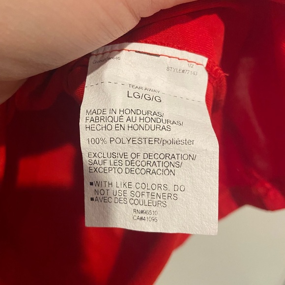 Under Armour red Big Red One Military Army loose Men's shirt sleeve Large NWT - Picture 8 of 12